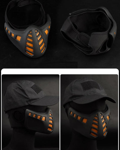 Cyberpunk Cosplay LED Scorpion Half Face Mask