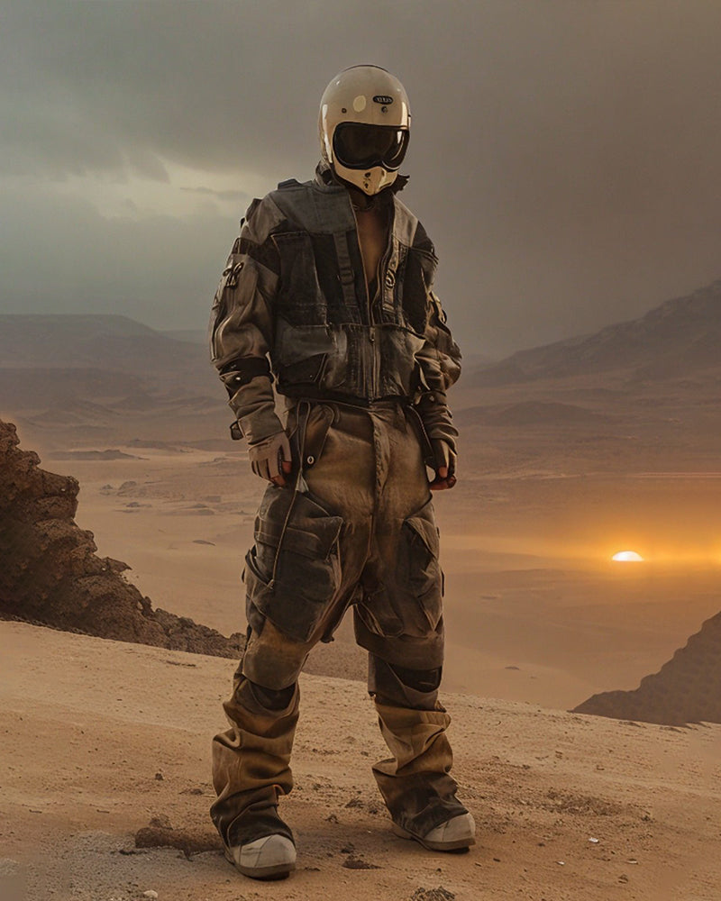 Post-Apocalyptic Retro Biker Jacket
