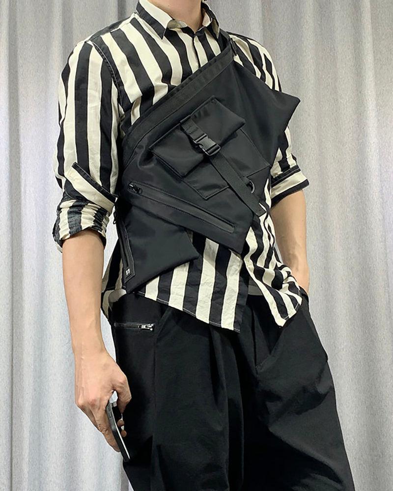 Functional Japanese Apron Chest Sling Bag