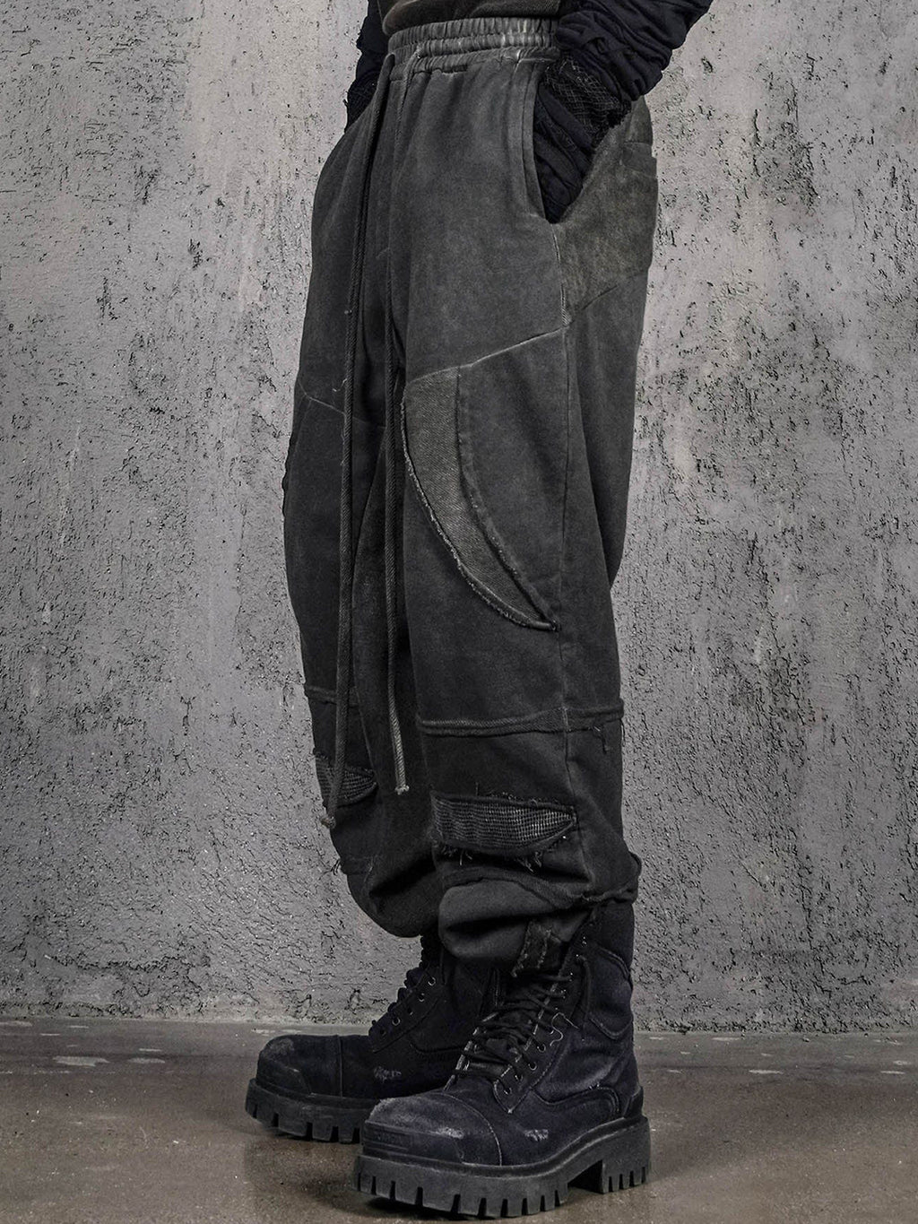 Distressed Demon Clad Deconstructed Pants