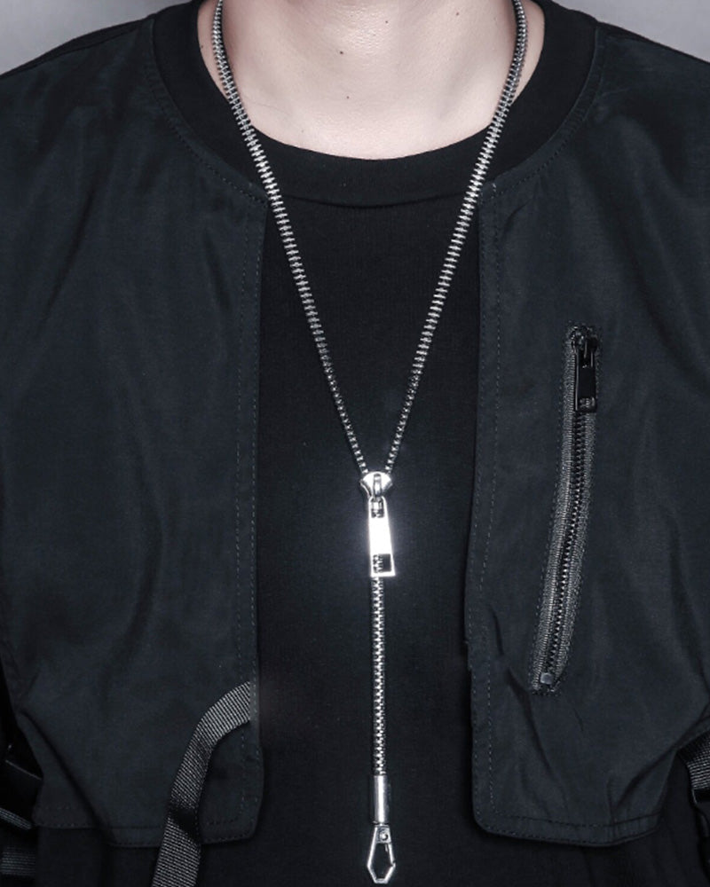 Functional Techwear Zipper Necklace