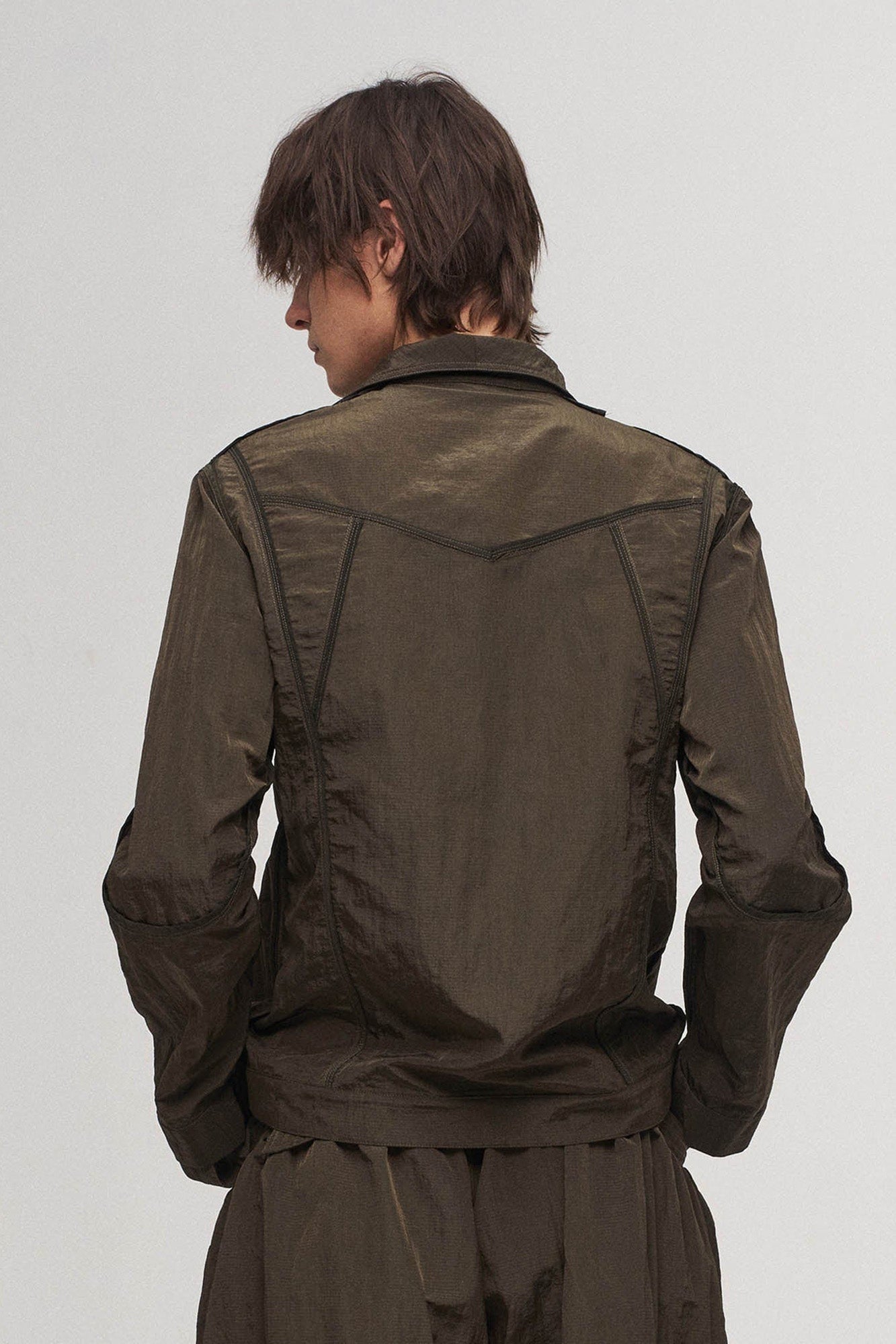 Utility Seam-Paneled Reversible Jacket