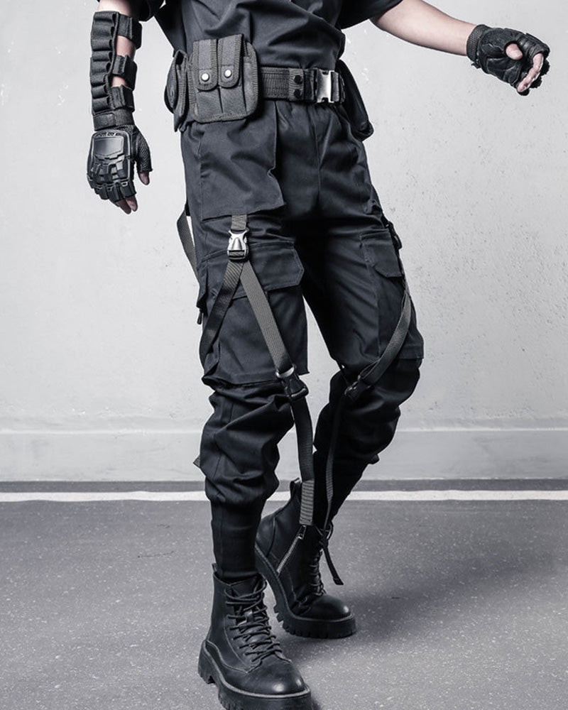 Tactical Strap Techwear Cargo Pants