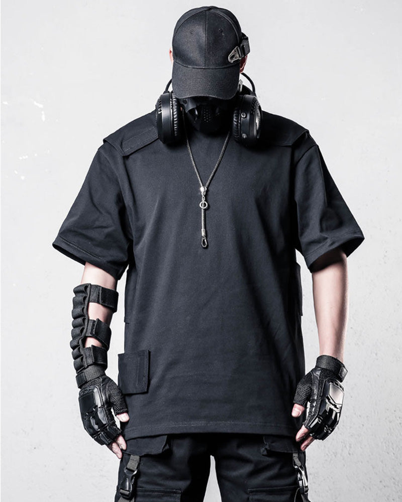 Darkwear Techwear Cargo Oversized T-Shirt