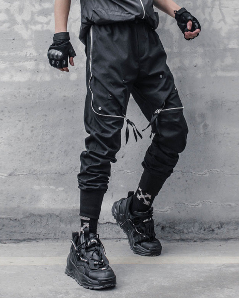 Techwear Large Zip Pockets Cargo Pants