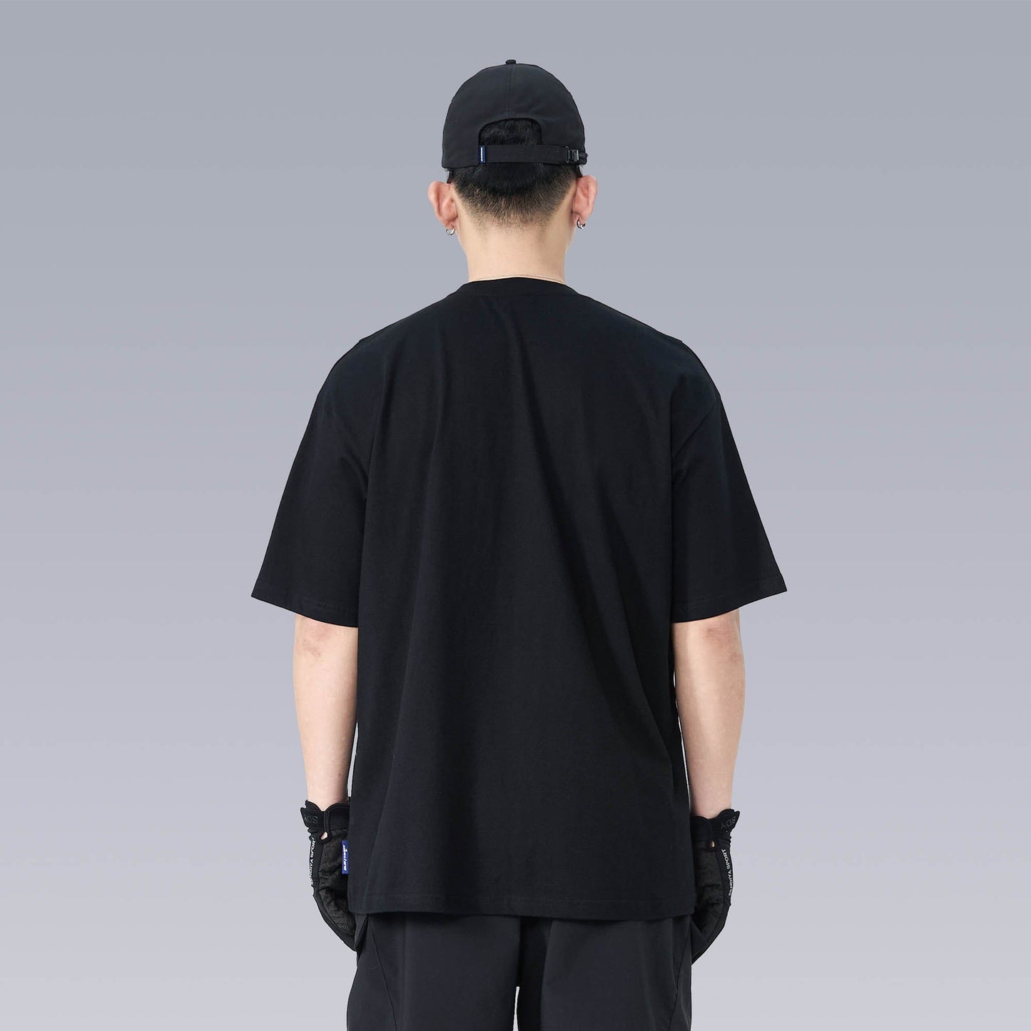 Geometric Spliced Mesh T-Shirt