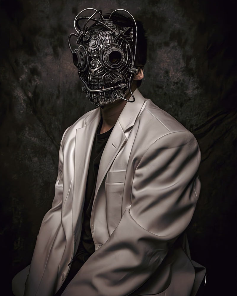 Futuristic Steampunk Gear Mask