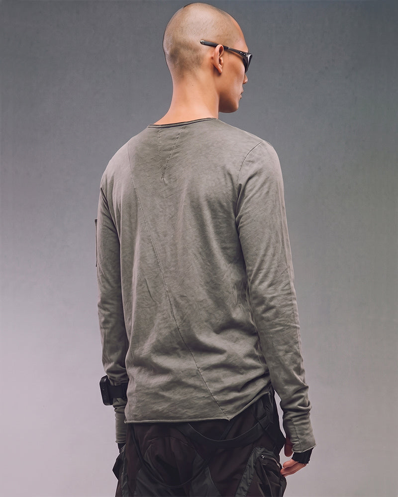 Wasteland Distressed Cotton Long‑Sleeve T‑Shirt