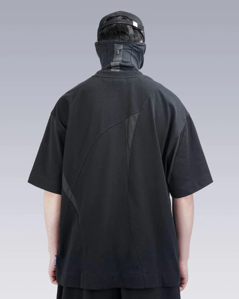 Geometric Patchwork Techwear T-Shirt