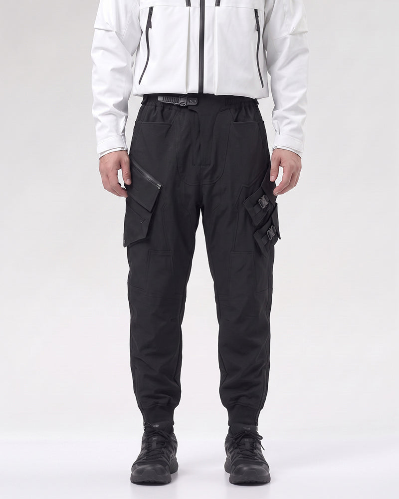 Multi-Pocket Spliced Tactical Casual Pants