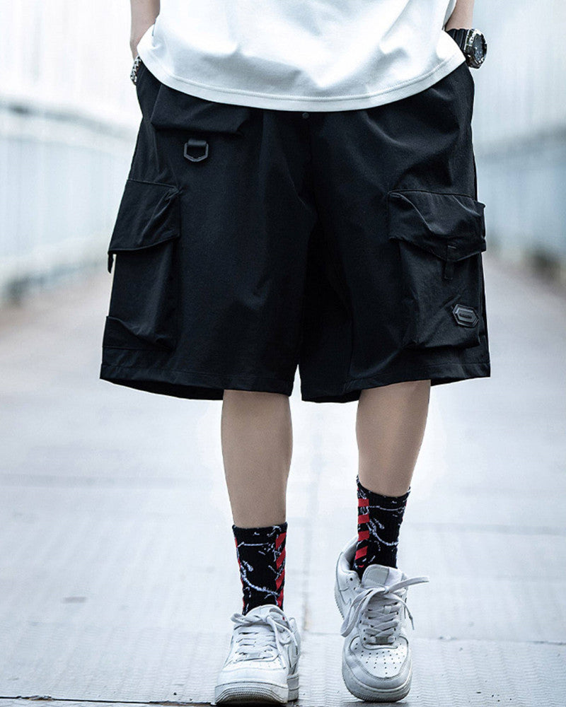 Techwear Multi-Pocket Cargo Shorts