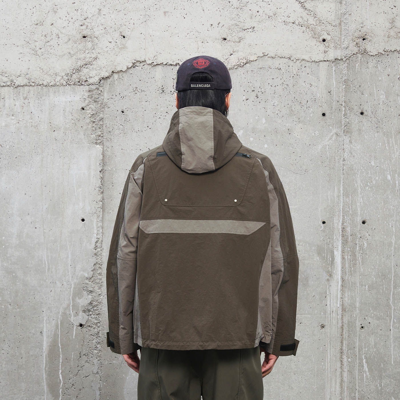Deconstructed Waterproof Windbreaker