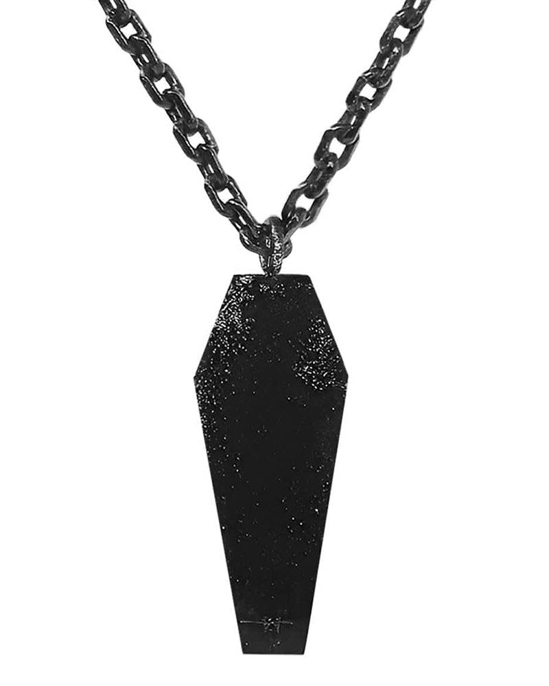 Distressed Coffin Necklace