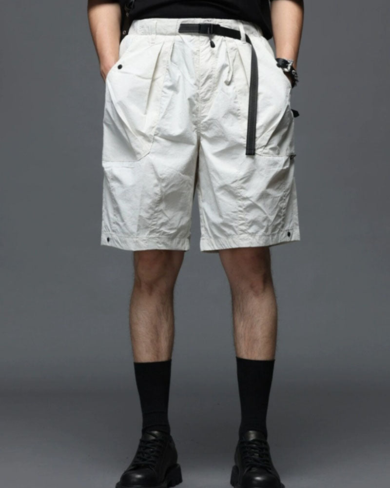 Modern Japanese Techwear Utility Cargo Shorts