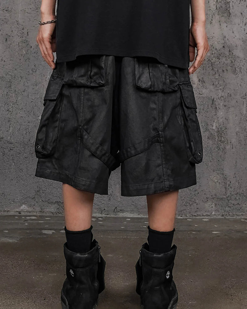 Bandaged Waxed Shorts