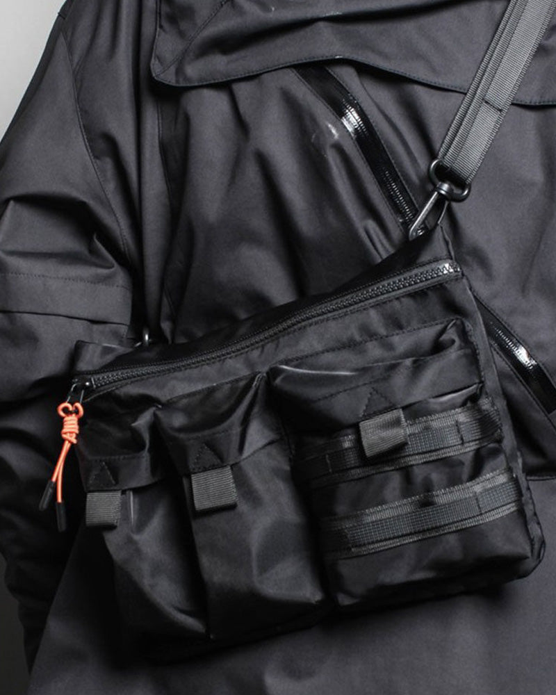 Techwear Utility Multi-Pocket Sling Bag