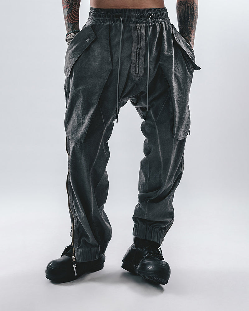 Void-Drifter Extreme Wide-Leg Parachute Pants