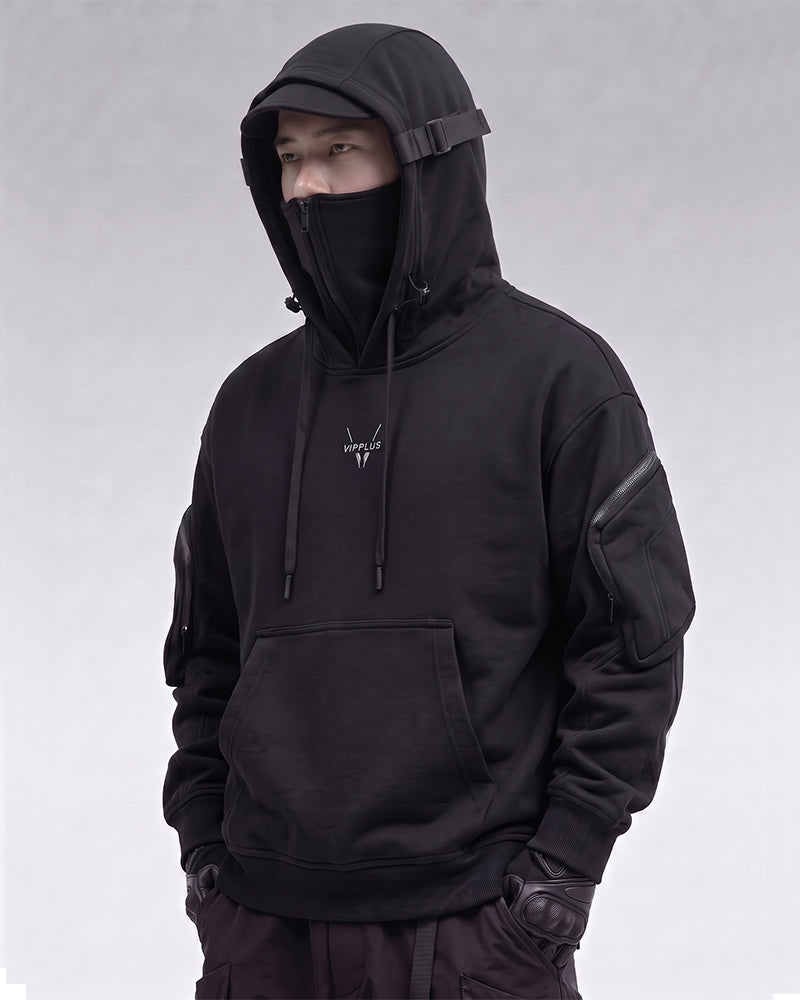 Embrace The Cold Wind Techwear Tactical Mask Hoodie