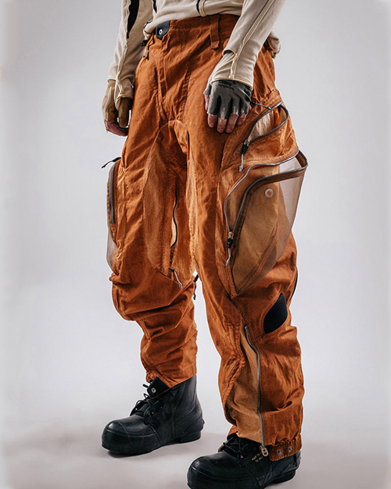 Post-Apocalypti Dune Wasteland Techwear Flight Pants