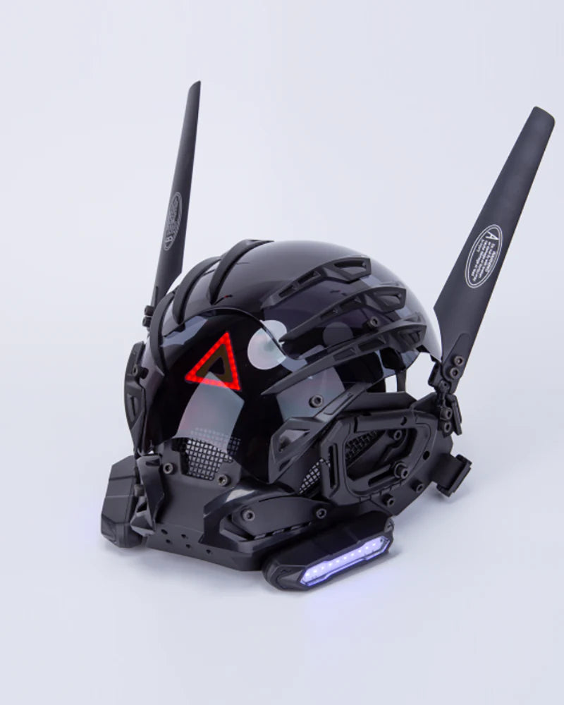 Futuristic Wing Cyberpunk Sci Fi Helmet Mask