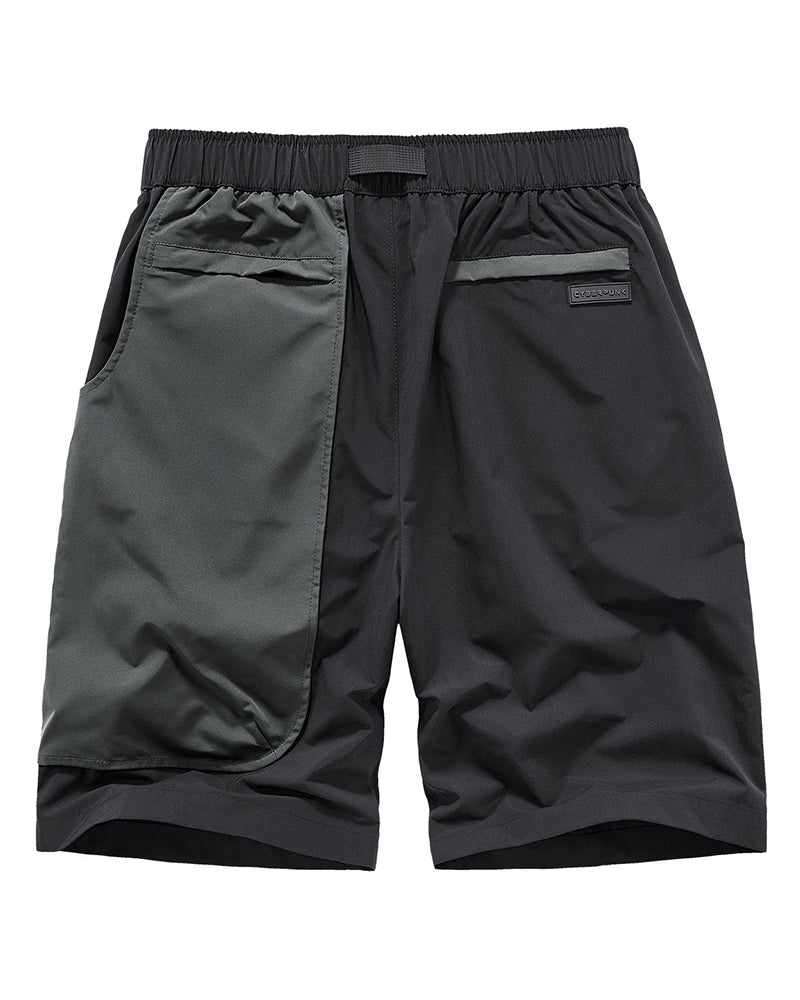 Functional Fake Two Piece Cargo Shorts