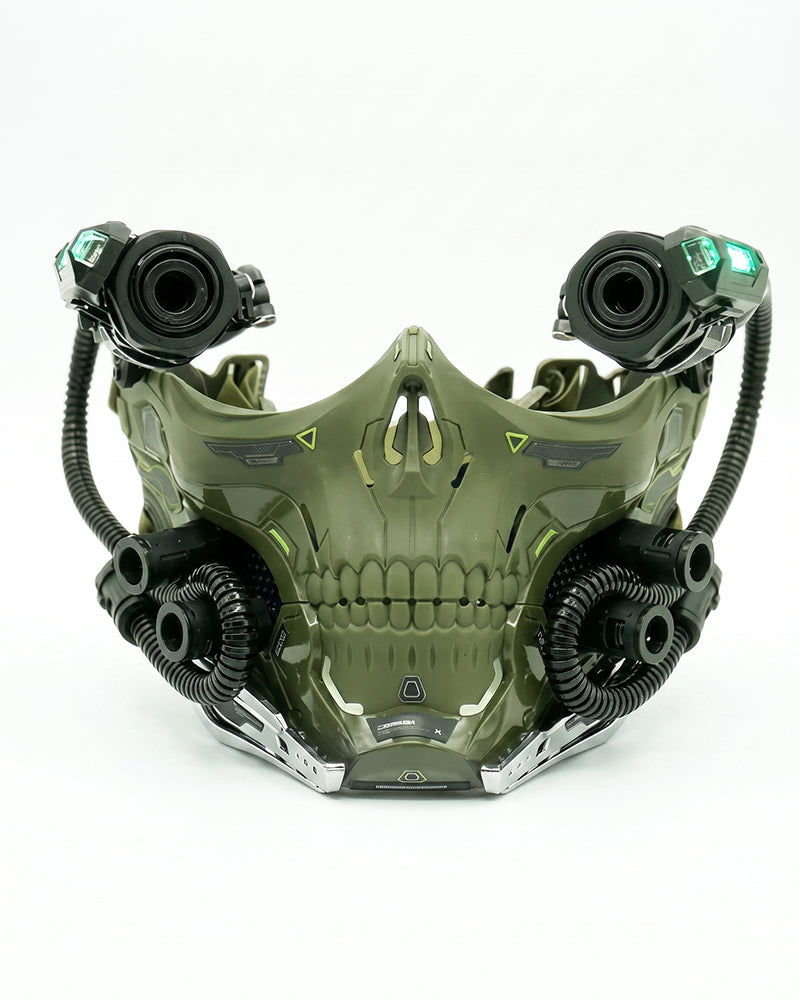 Cyberpunk Skull Half Face Mask