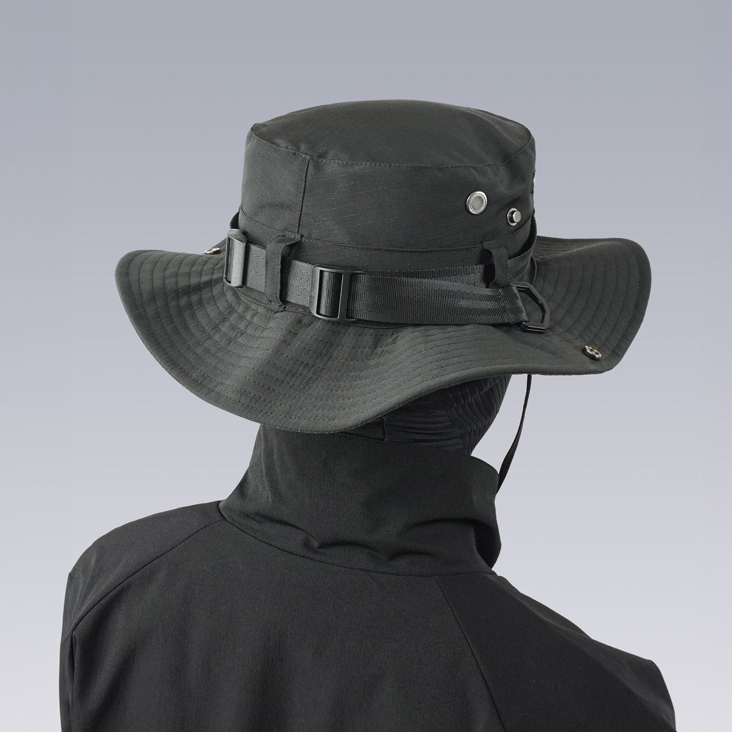 Tactical Drawstring Wide-Brim Bucket Hat