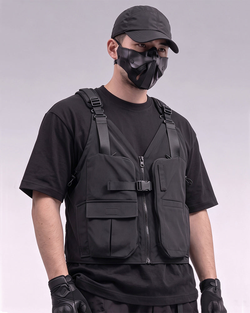 Water-Repellent Suspender Utility Vest