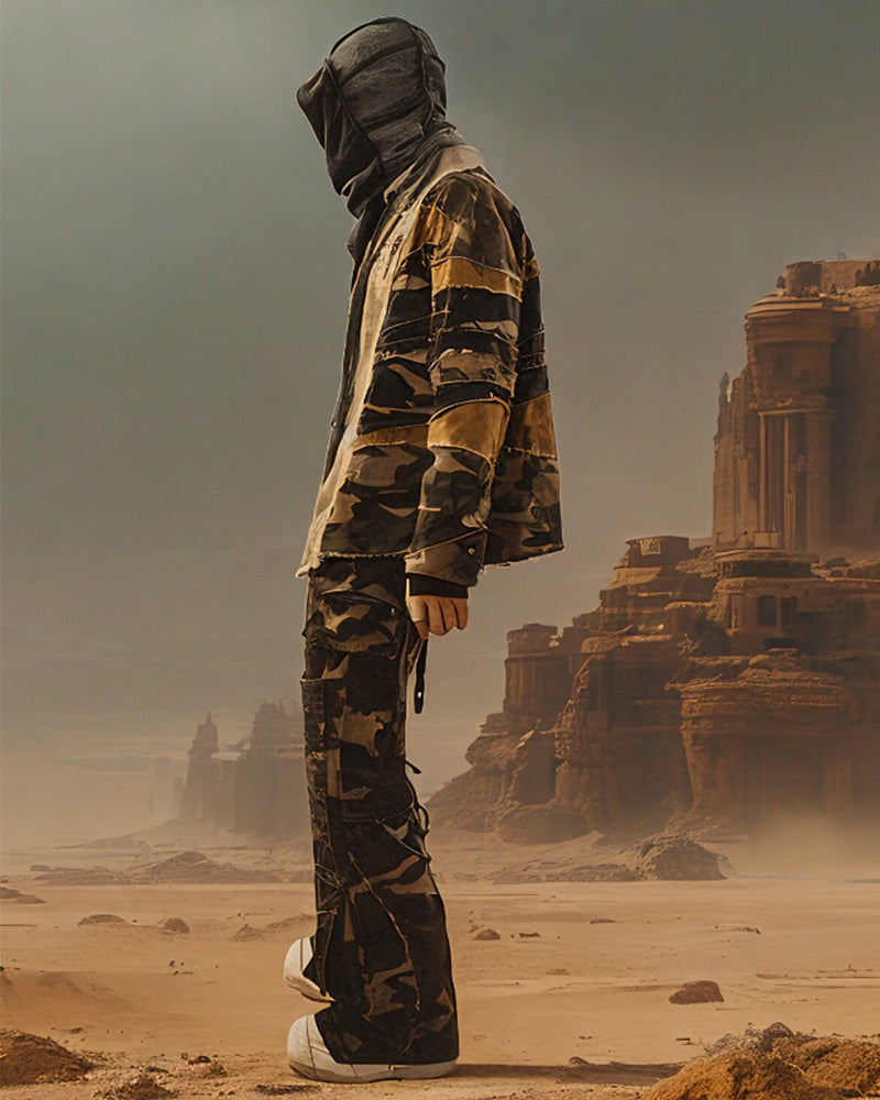 Wasteland Camo Multi-Pocket Cargo Pants