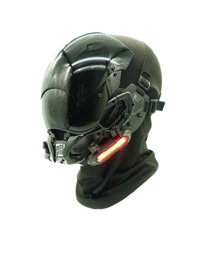 LED Cyberpunk Helmet Mask