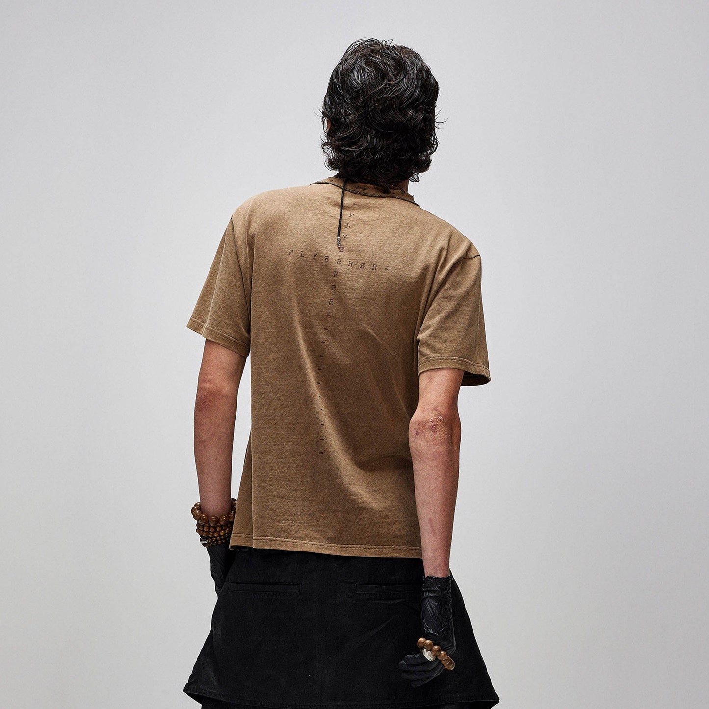 X-Silhouette Distressed Graphic T-Shirt