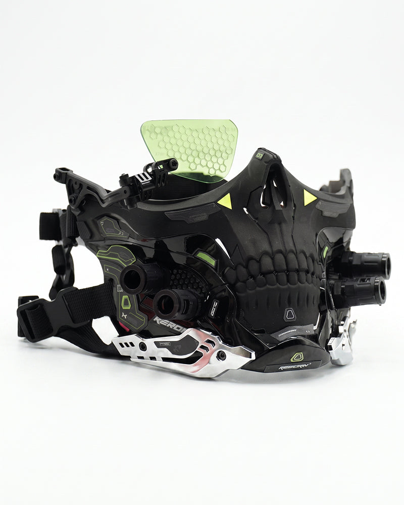 Cyberpunk Skull Half Face Mask