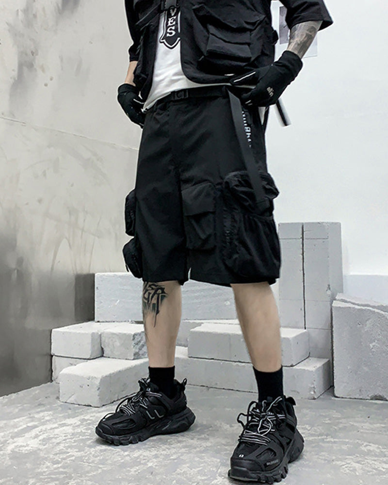 Techwear Backpack Cargo Shorts