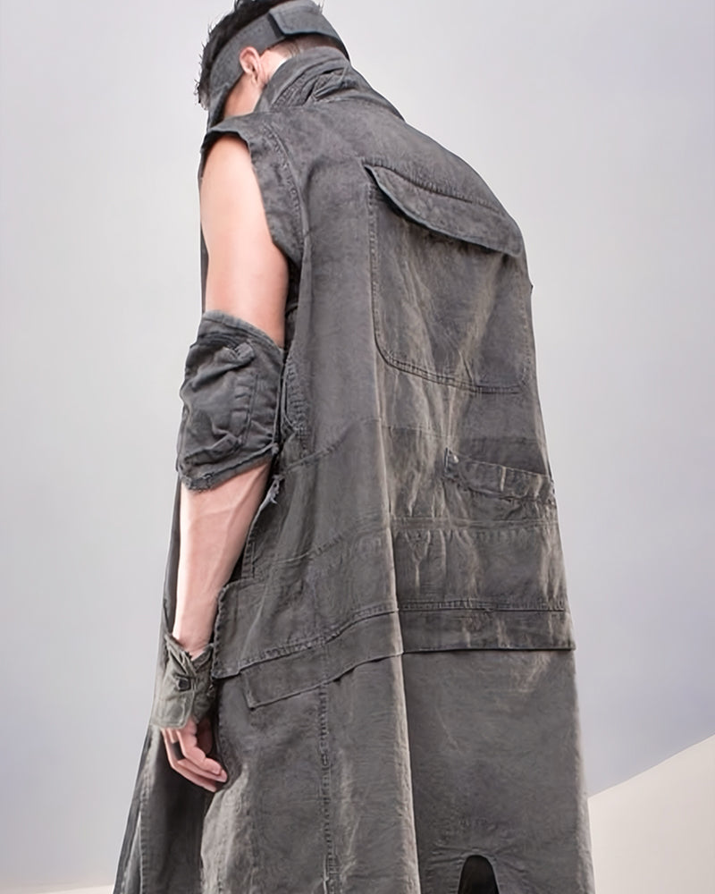 Dune Wasteland Distressed Fingerless Gloves