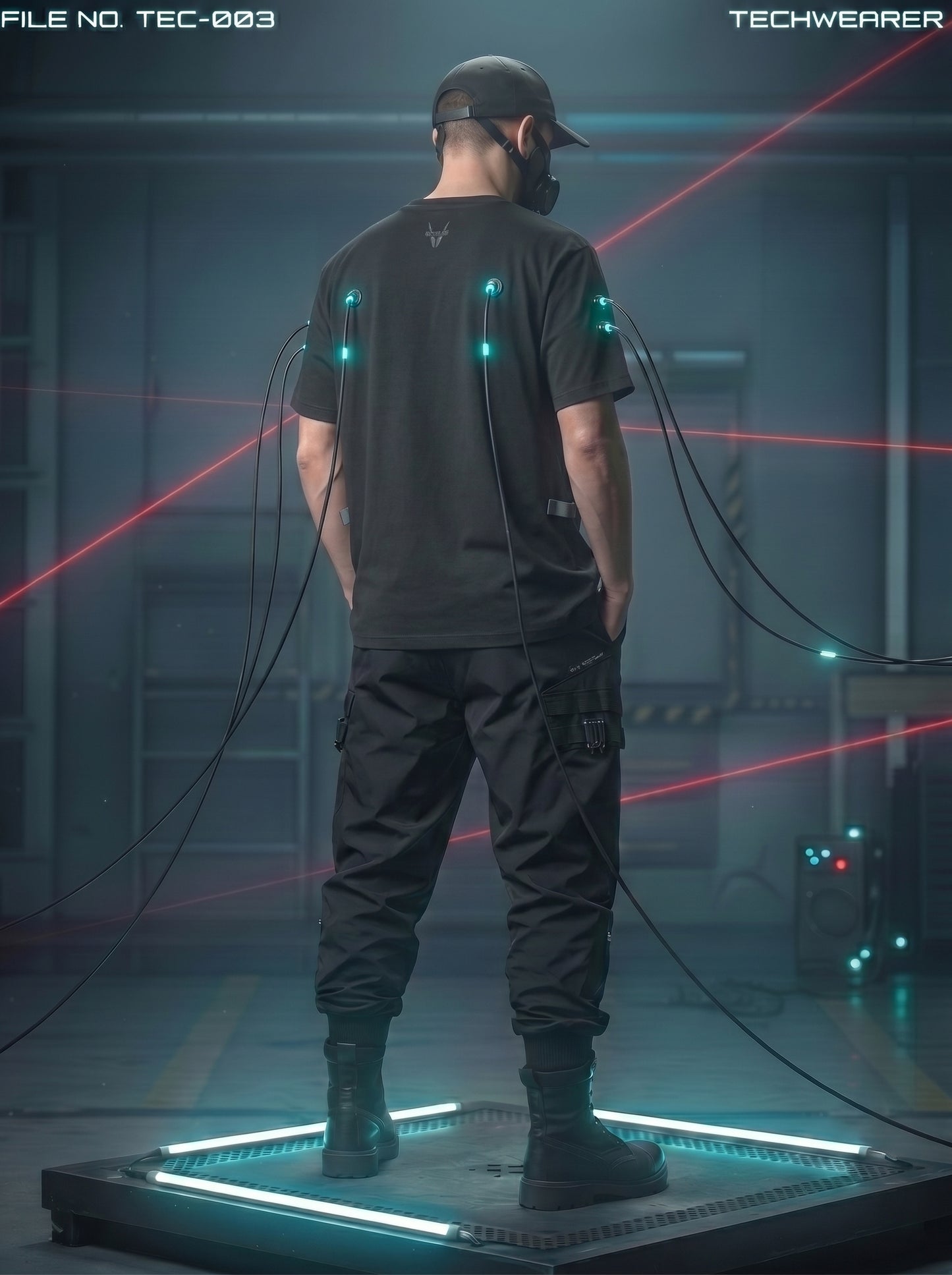 TEC-003｜Cyberpunk Tactical Techwear Set Top / Bottom