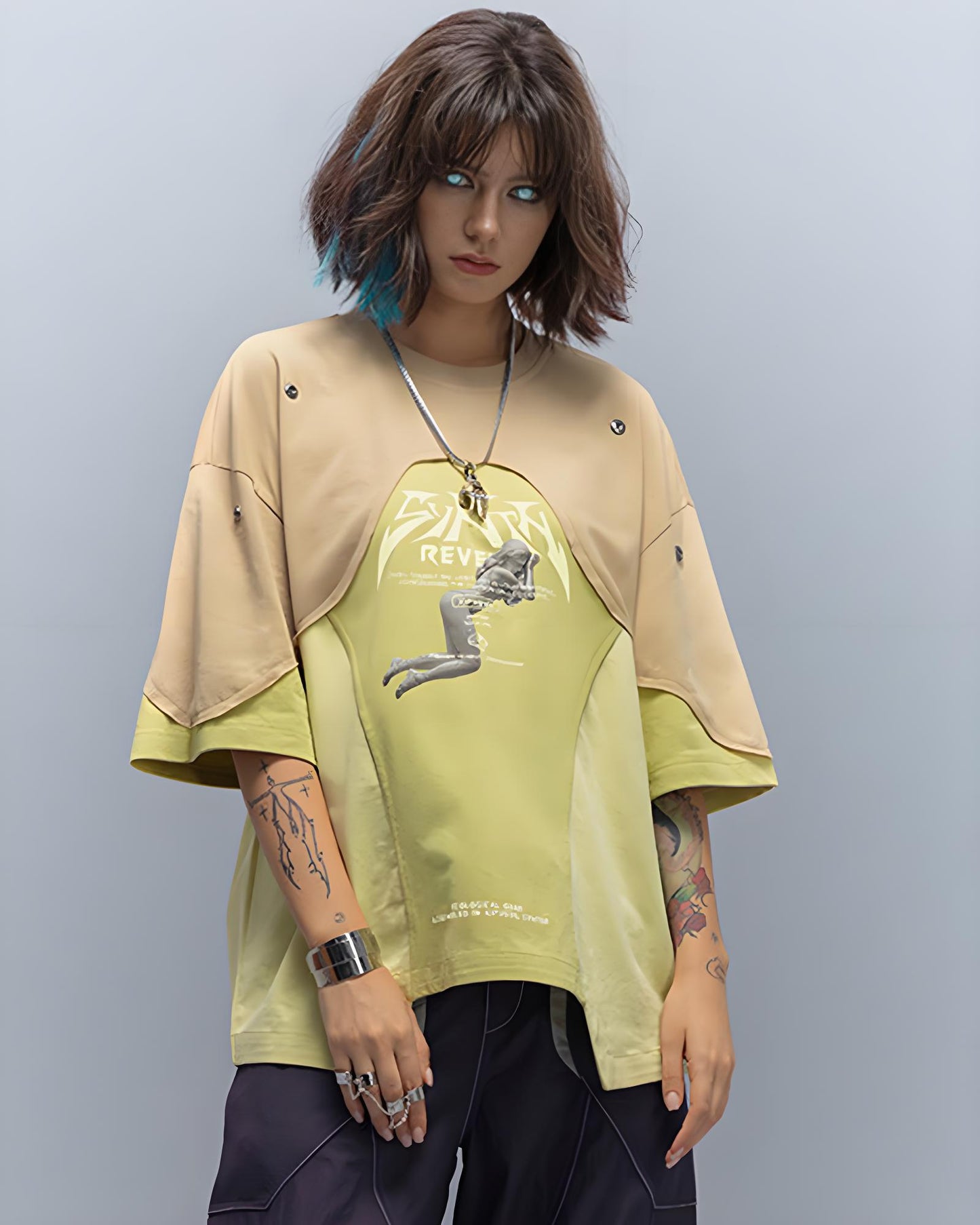 CBP-034-X｜Cyberpunk Techwear Set Top / Bottom