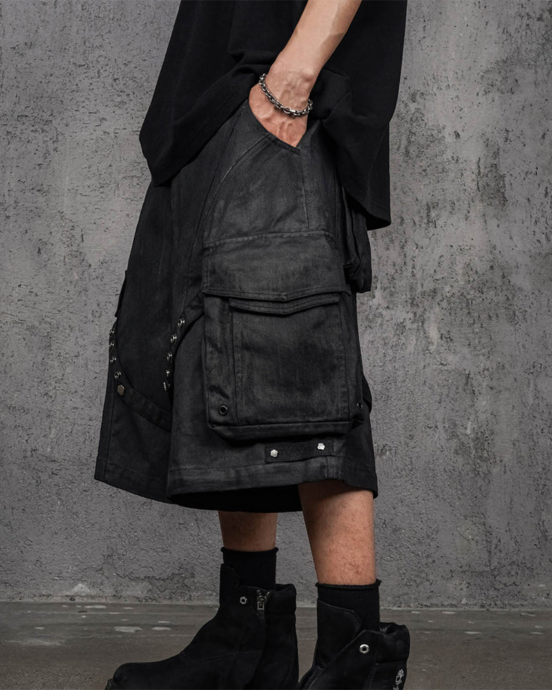 Bandaged Waxed Shorts