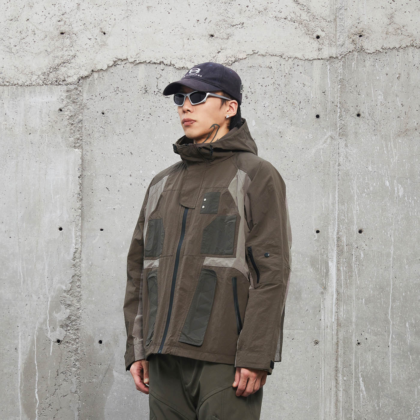 Deconstructed Waterproof Windbreaker