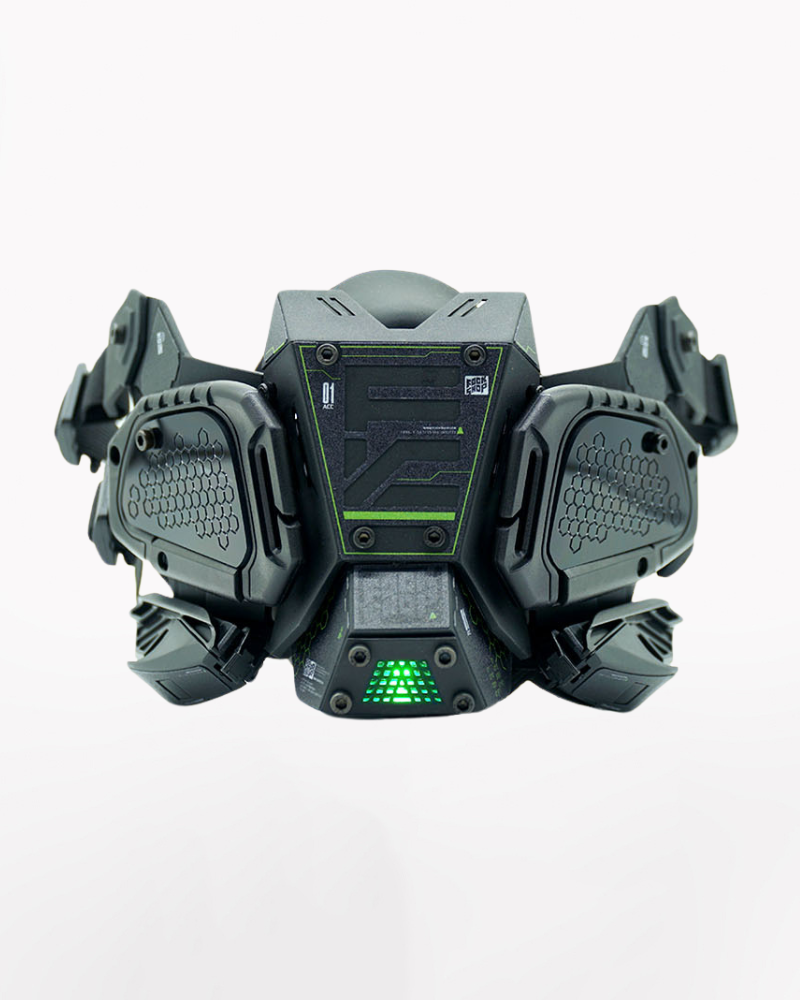 Cyberpunk Tech Half Face Mask