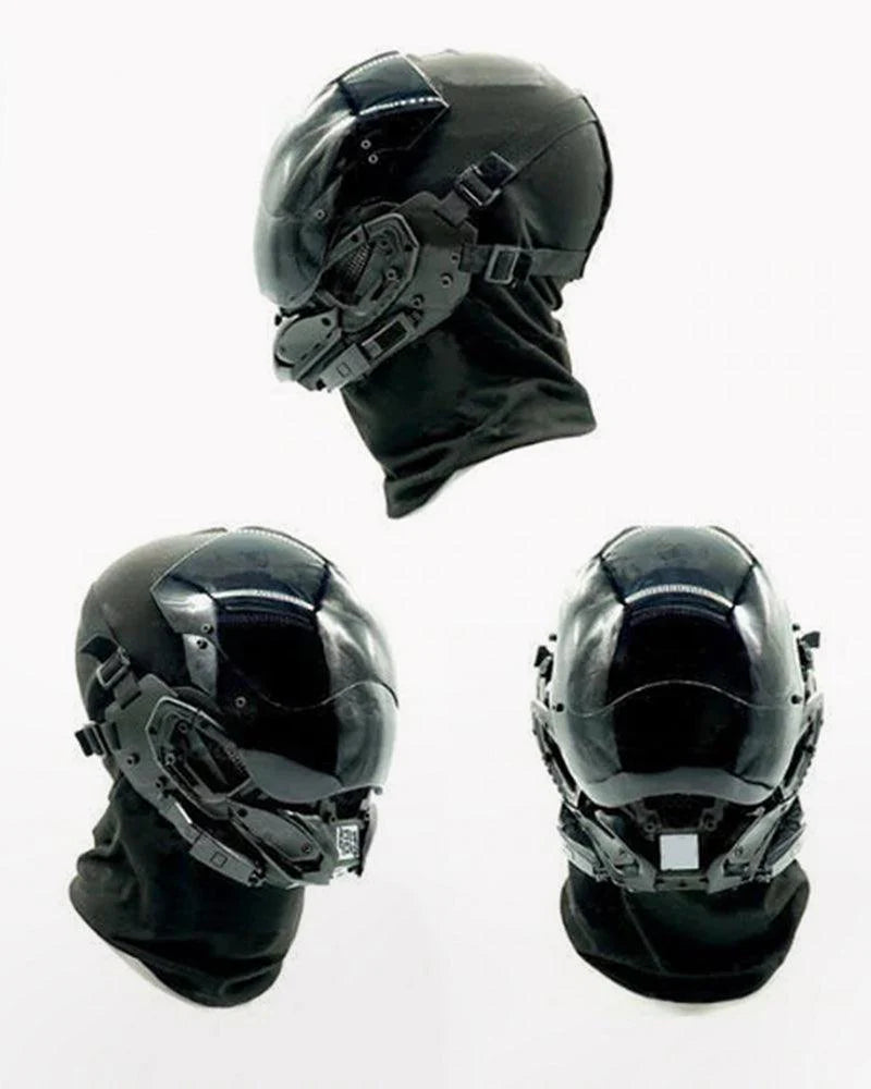 LED Cyberpunk Helmet Mask