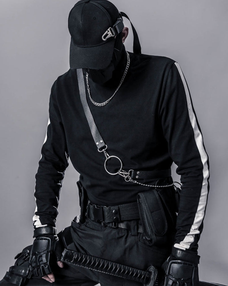 Techwear Chain Harness Shoulder Strap Accessory