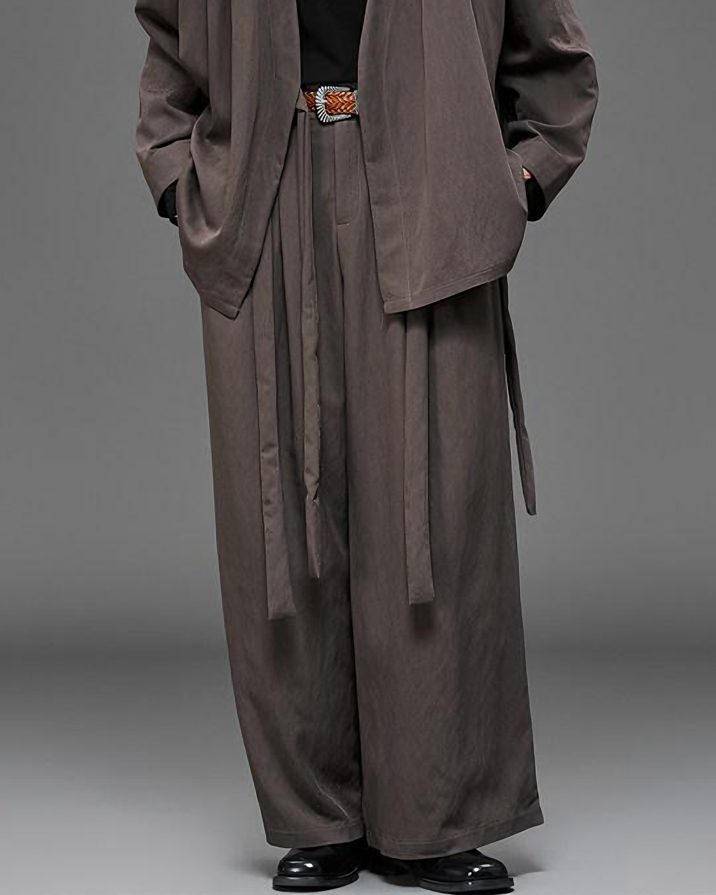 Minimalist Japanese Zen Wide-Leg Hakama Pants
