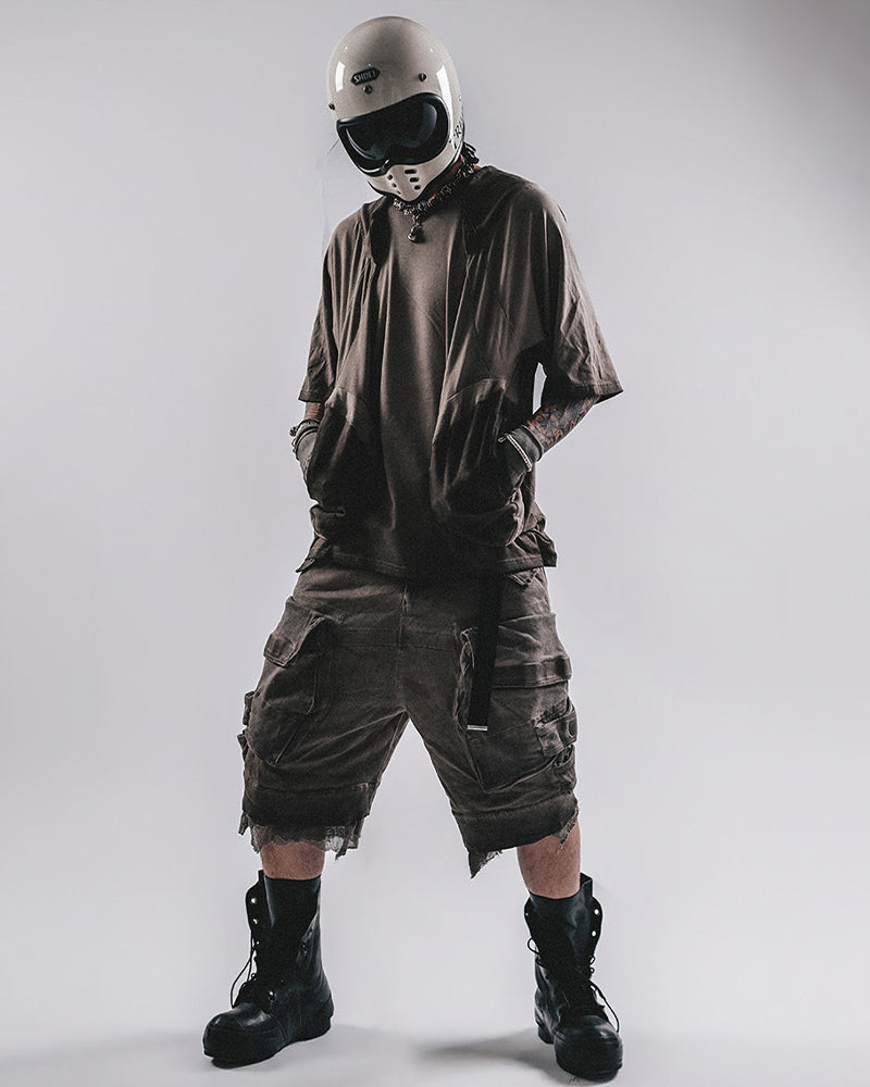 Post-Apocalyptic Layered Draped T-Shirt