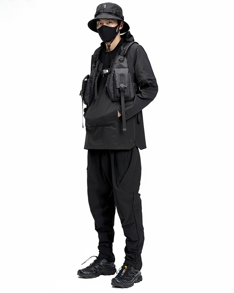 Tapered Moisture-Wicking Techwear Pants