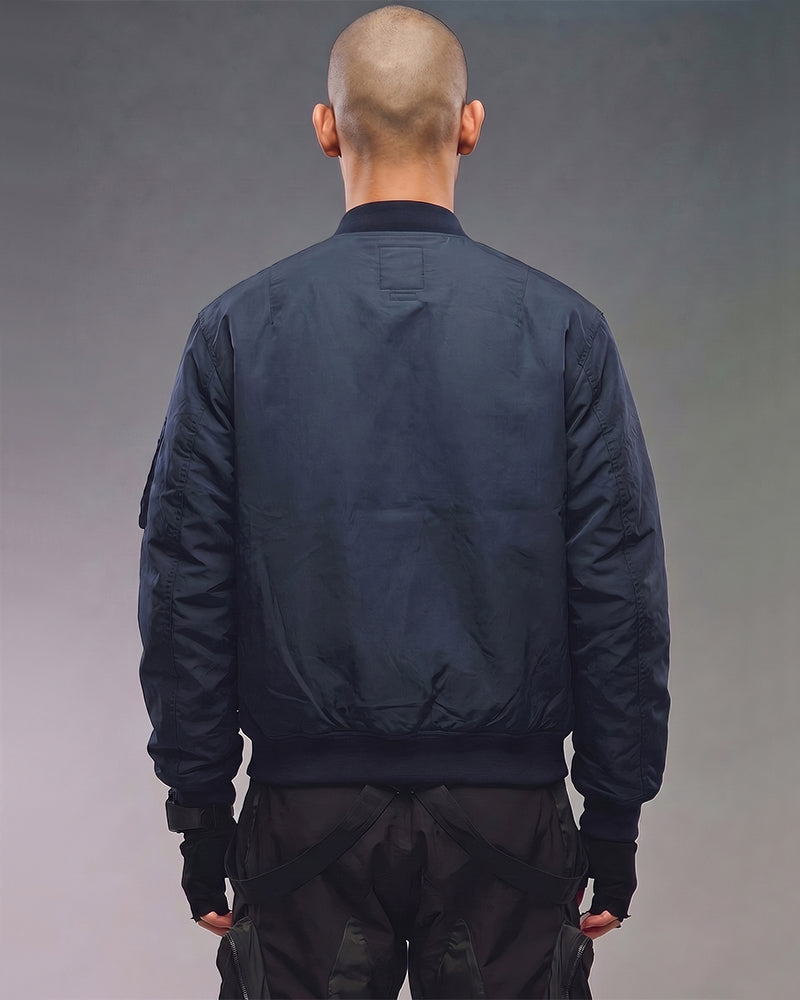 Post-Apocalyptic Washed Utility MA1 Bomber Jacket