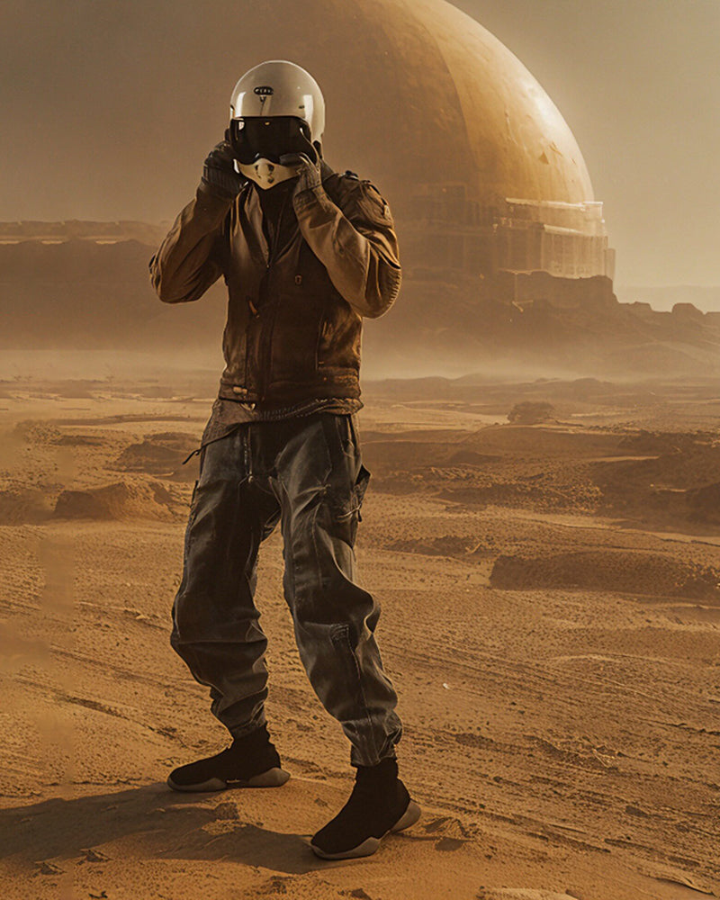 Wasteland Techwear Multi-Pocket Zip-Adjust Parachute Cargo Pants