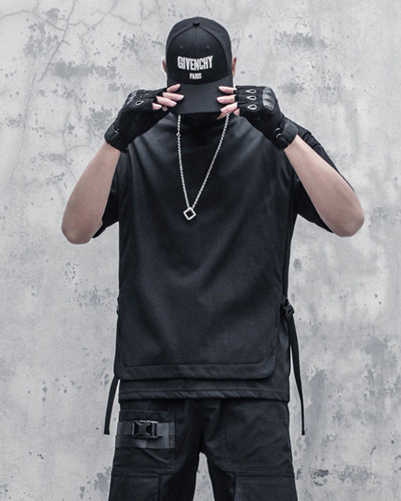 Tactical Fake Two-Piece Techwear T-Shirt