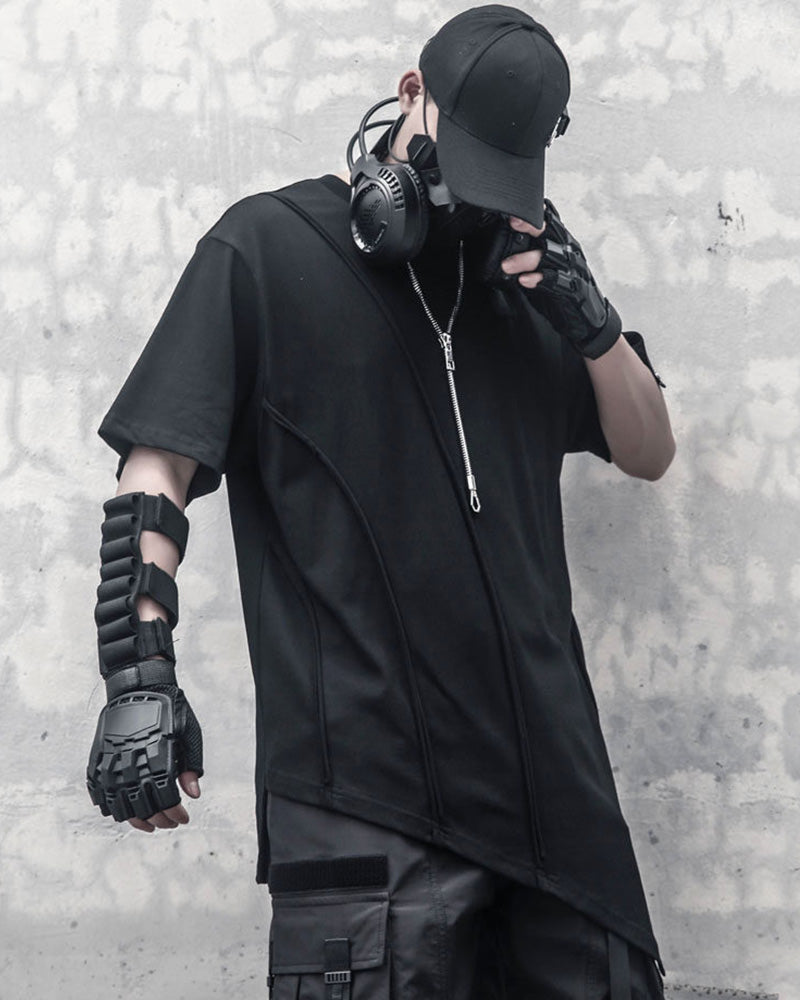 Techwear Functional Geometric Irregular T-Shirt