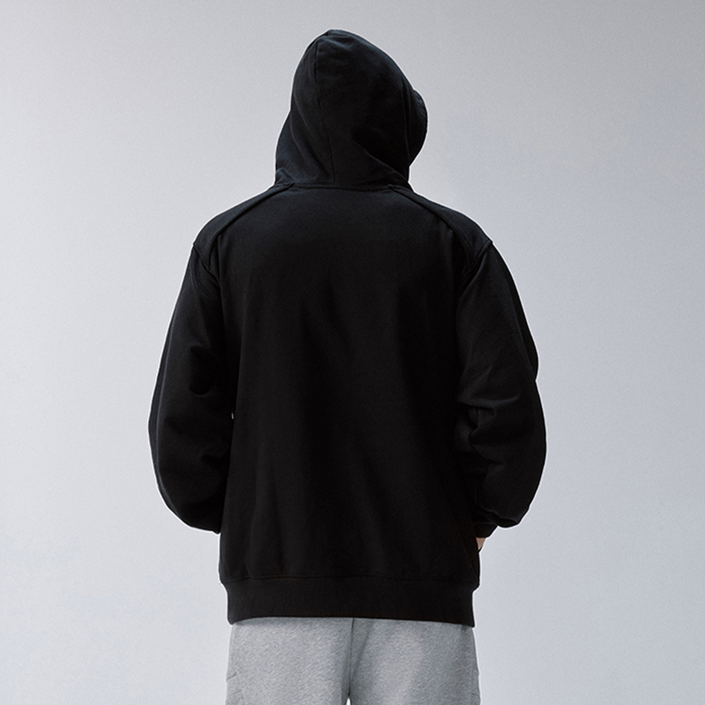 Essential Metal Badge Snap Hoodie