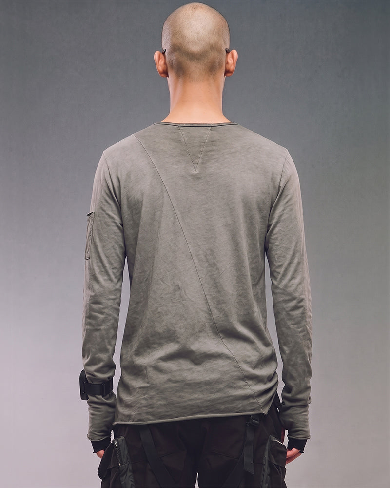 Wasteland Distressed Cotton Long‑Sleeve T‑Shirt